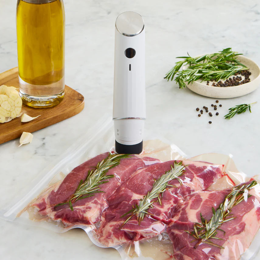 Mini Handheld Vacuum Sealer + Reusable Bags | Keep Food Fresh 5× Longer