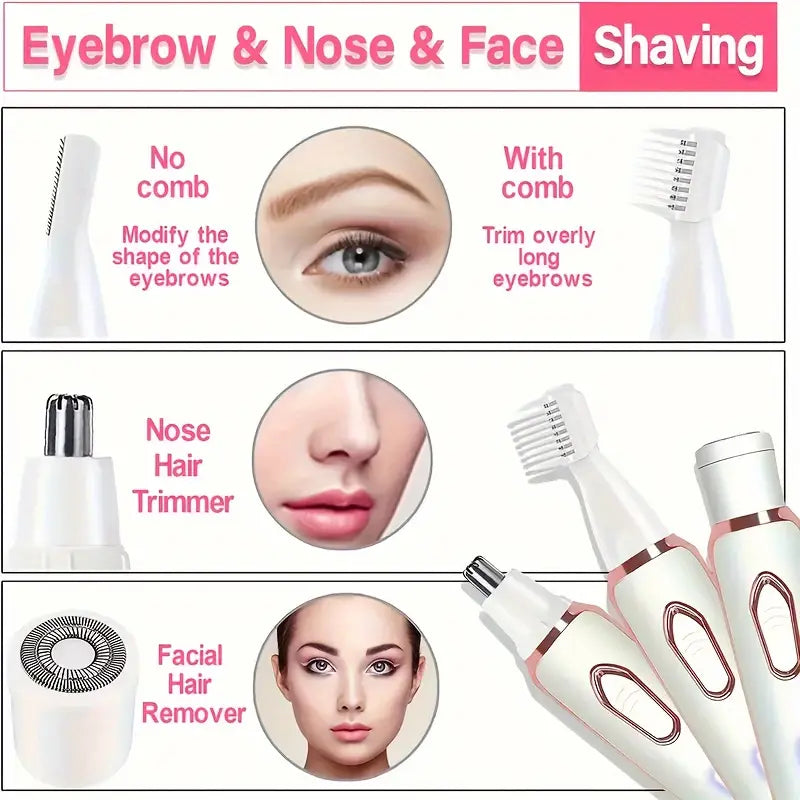 GlowEase™ 4-in-1 Painless Bikini & Body Razor