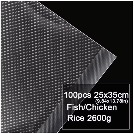 25×35 cm 100pcs Vacuum Sealer Large Reusable Bags – Bulk Storage & Meal Prep