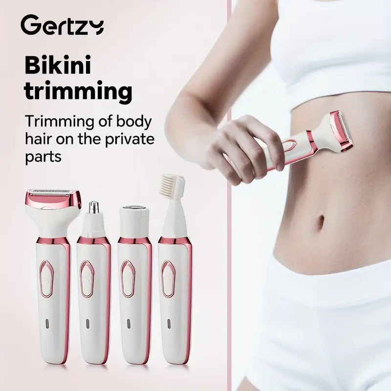 GlowEase™ 4-in-1 Painless Bikini & Body Razor