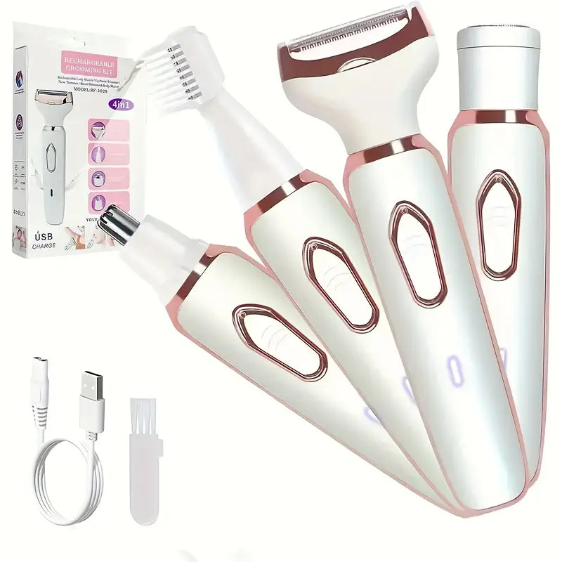 GlowEase™ 4-in-1 Painless Bikini & Body Razor